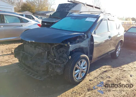 2015 Nissan Rogue Sv z USA, uszkodzony, nr VIN KNMAT2MT2FP558637